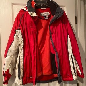 Columbia Red Raincoat